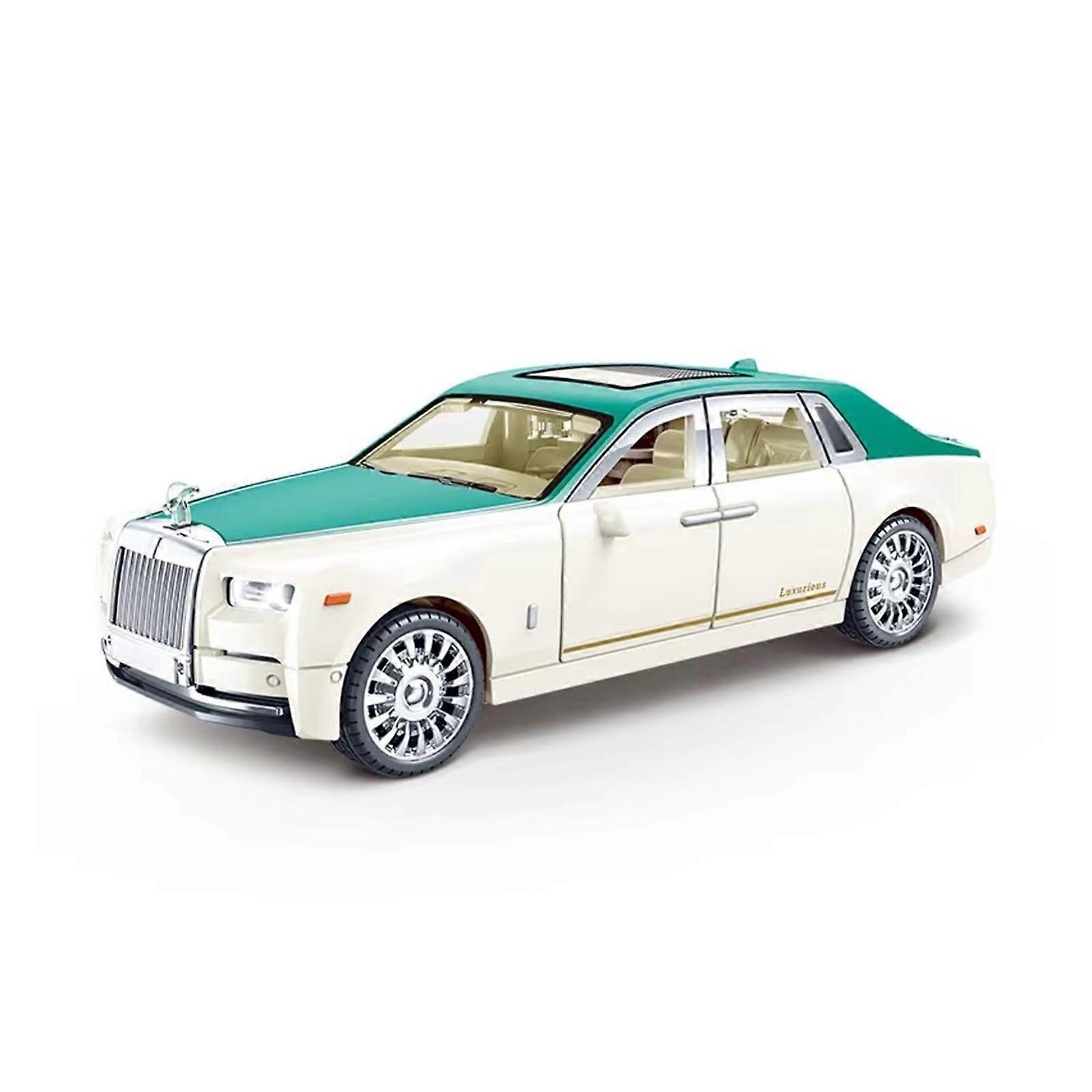 1:32 For Phantom Model Car Ornaments Limousine Toy Car Collection (Green, with Box) With box green