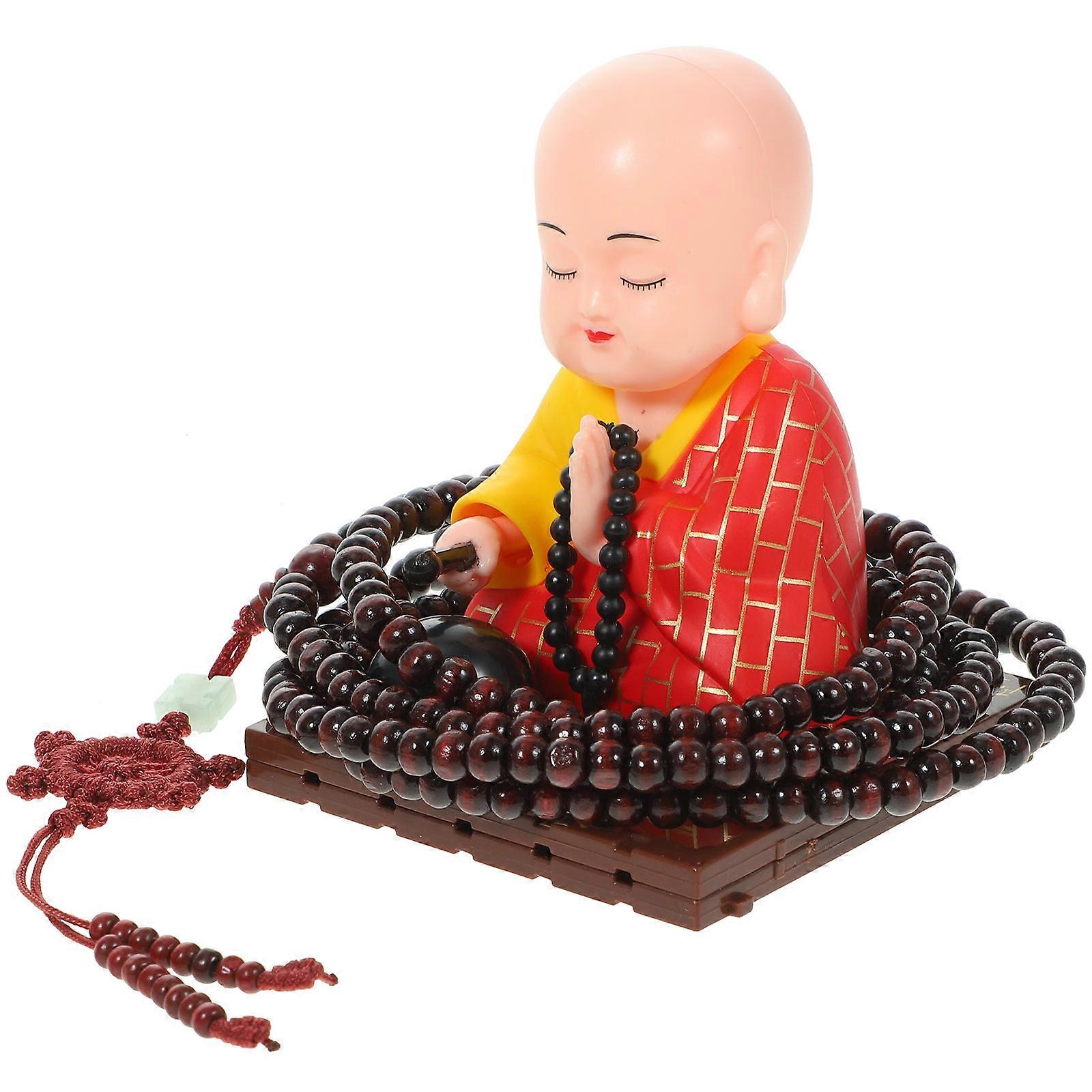 Assorted Color Resin Monk Figurine for Home Decor and Photography Prop Small Monk Model