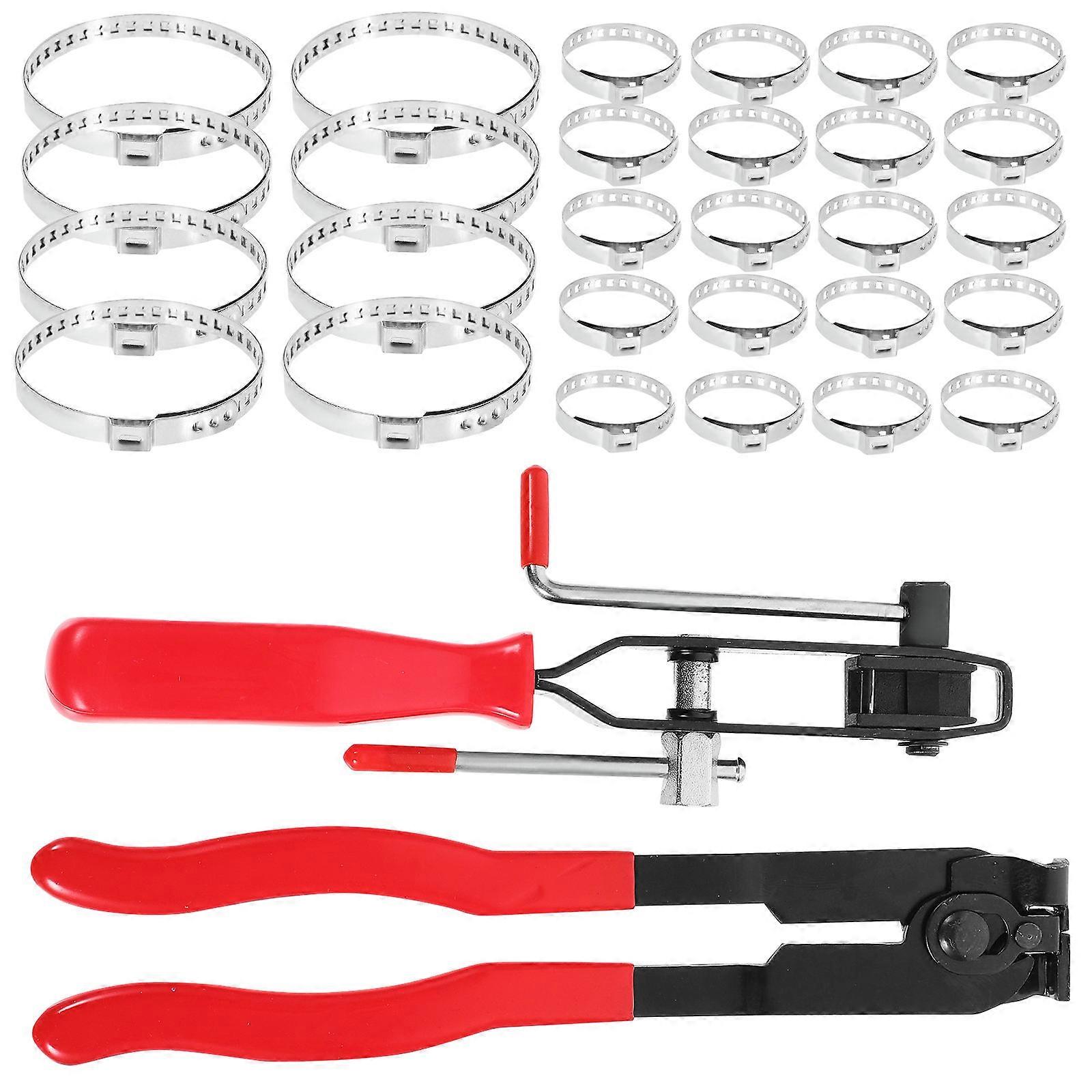 32 Pcs Hose Clamp Pliers Boot Clamp Pliers Hose Removal Pliers Ear Type Clamp Tool Set