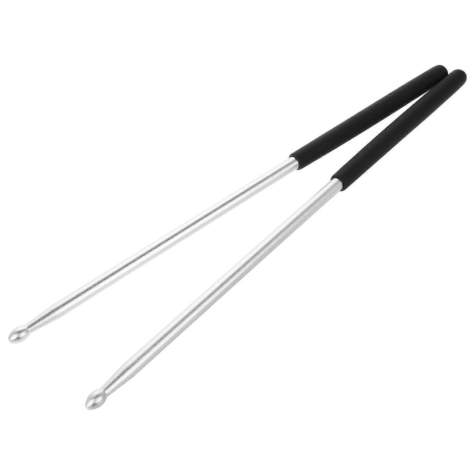 Aluminum Alloy Weighted Drumsticks for Acoustic Jazz Drums – Durable Solid Metal Percussion Sticks with Comfortable Grip for All Skill Levels