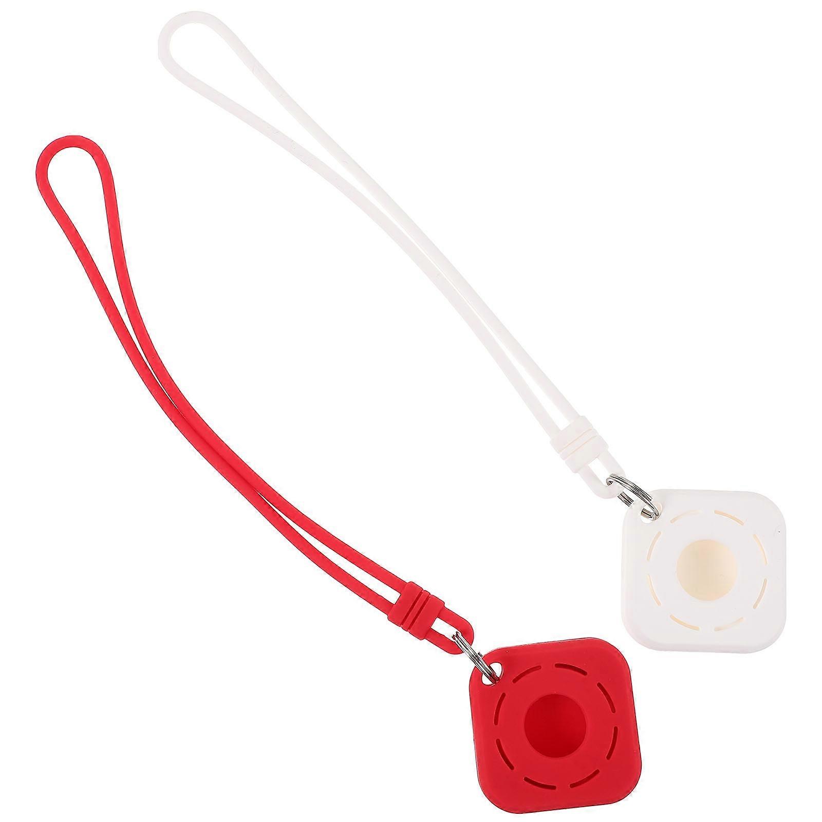 غطاء برتقالي سيليكون مضاد للخدش مع حبل لحماية استخدام 2 قطعة