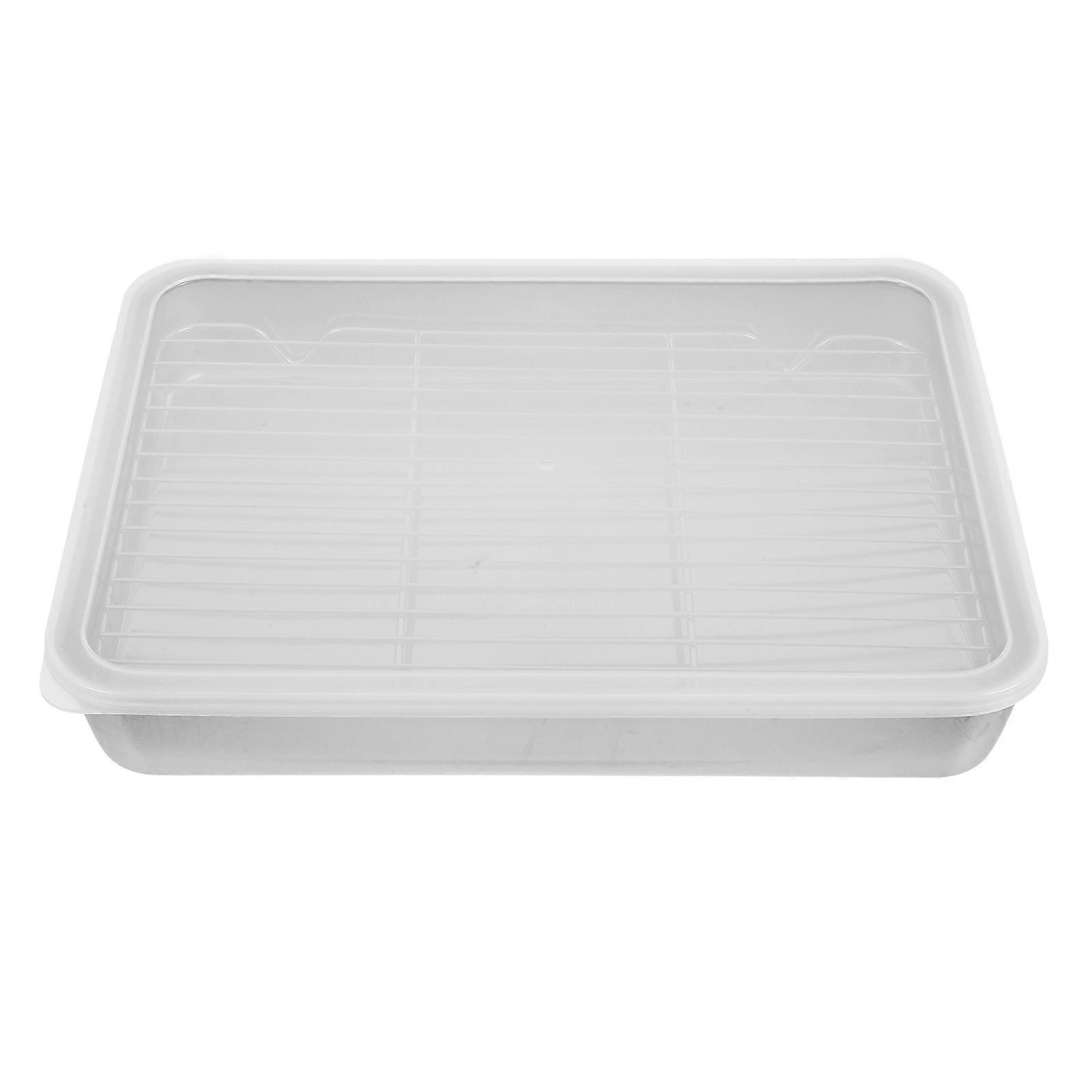 Stainless Steel Baking Pan with Rack and Nonstick Roasting Tray for Oven Cooking – Versatile Rectangular Steak Pan for Roasting and Easy Cleanup