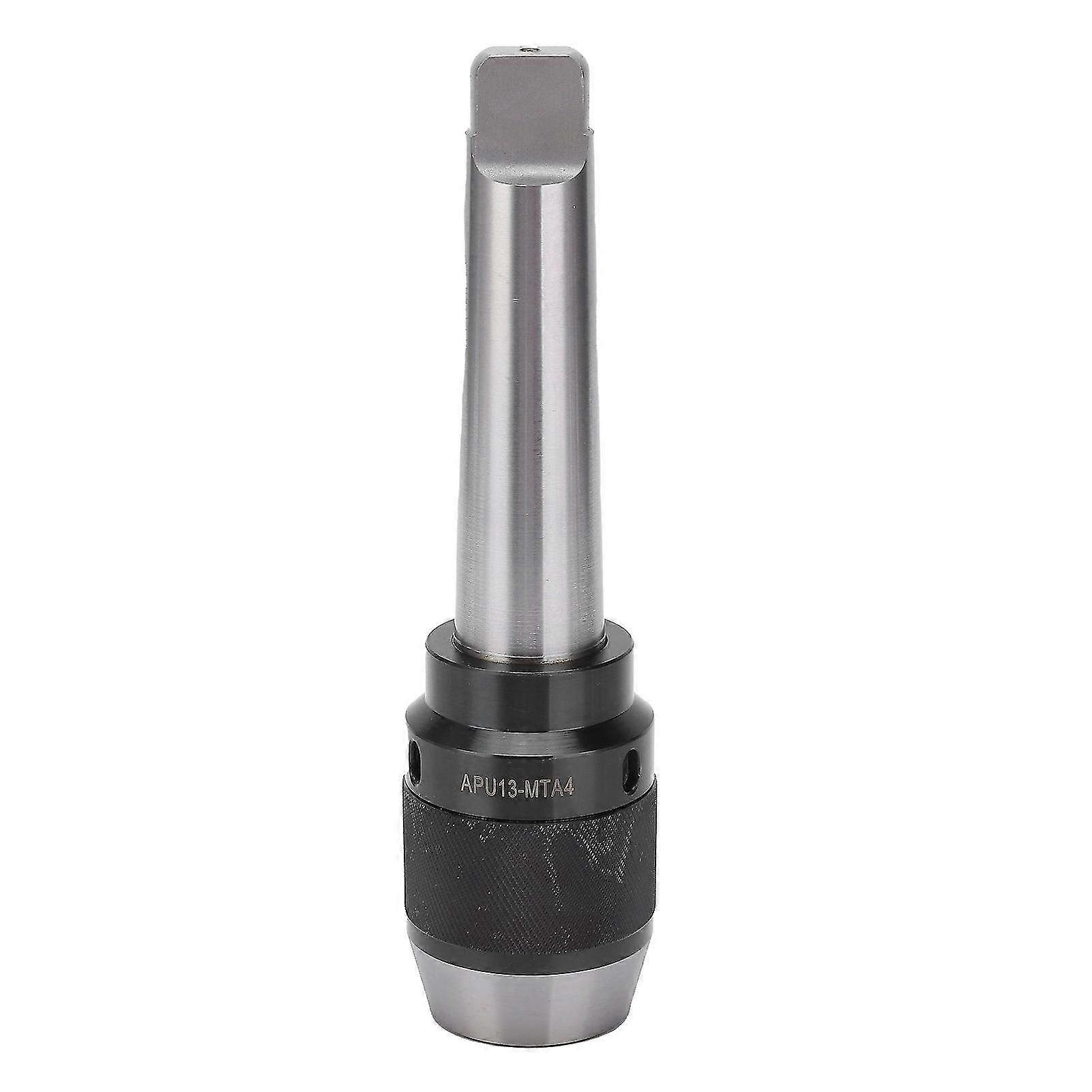 Keyless Integral Drill Chuck with Straight Shank - APU13?MTA4 Lathe Hardware Tool Accessories for Precision Drilling