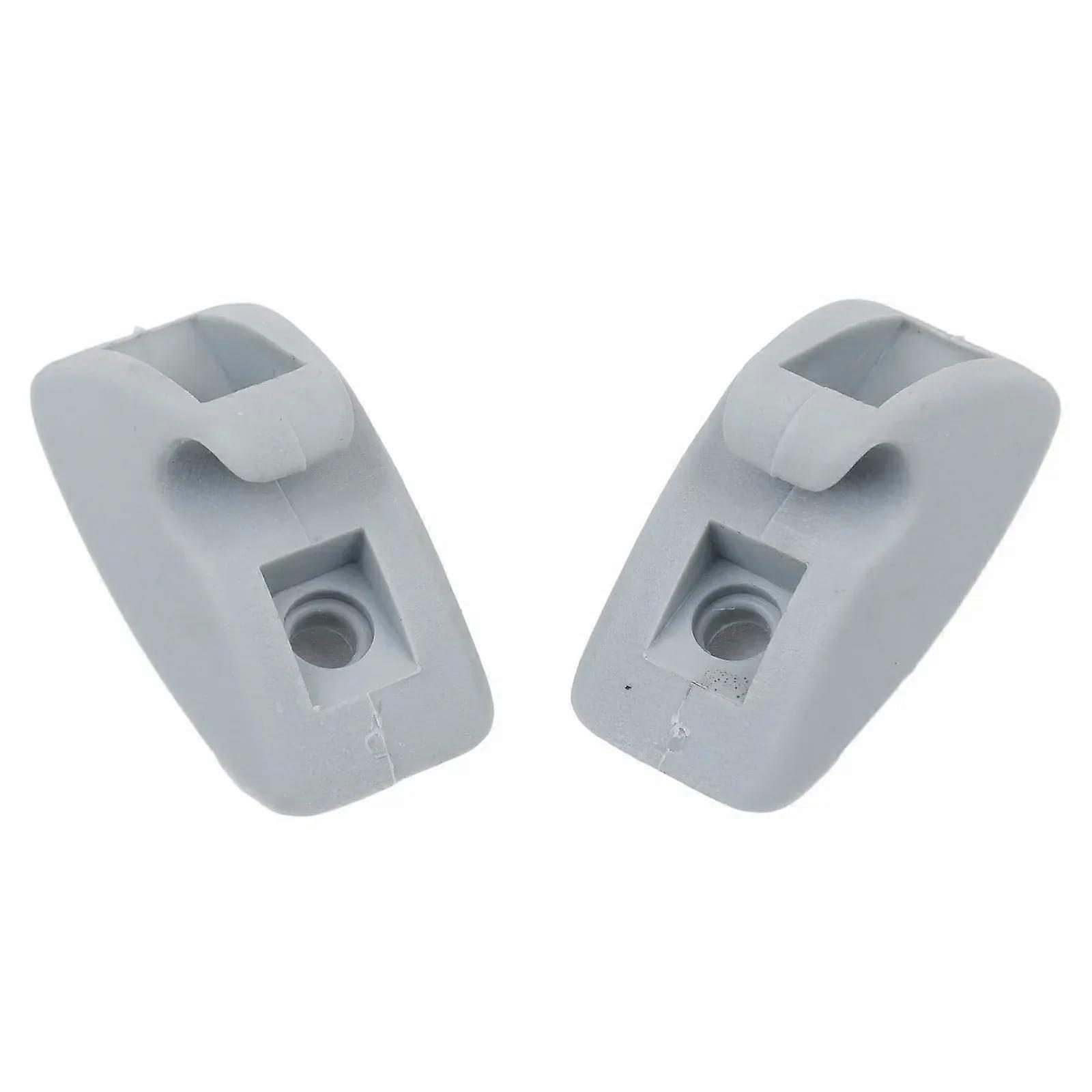 Car Sun Visor Support Clips 2-Pack For MK1 MK2 191857559 Gray Hook Support Bracket
