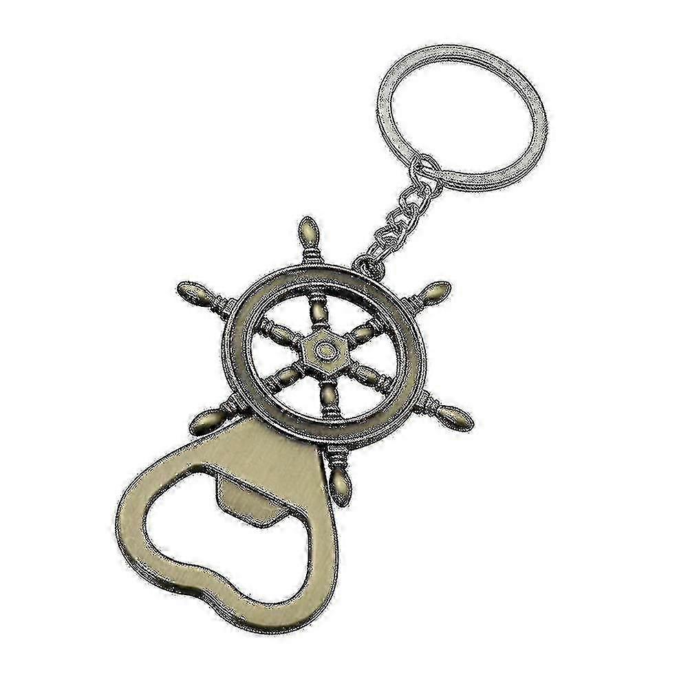 Nautical Rudder Bottle Opener Keychain Beer Bottle Opener