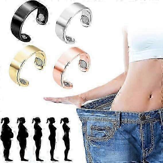 4-Pack Magnetic Therapy Rings for Lymphatic Drainage
