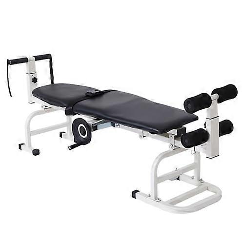 Lumbar Traction Bed for Spinal Decompression, Adjustable Back Stretching Device for Pain Relief, Home Physical Therapy Solution