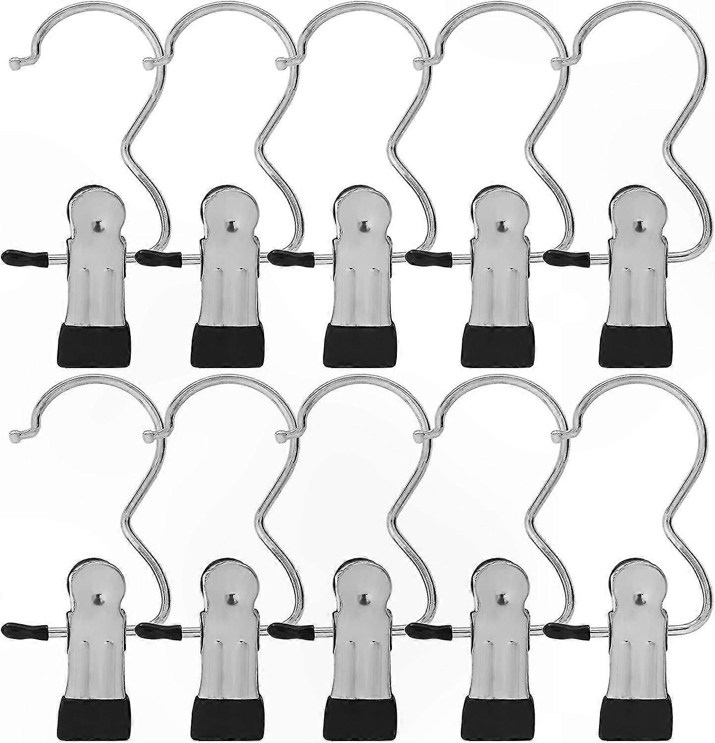 20-Pack Multi-Use Hooks for Home, Travel, and Clothing Organization, Durable Chrome Finish
