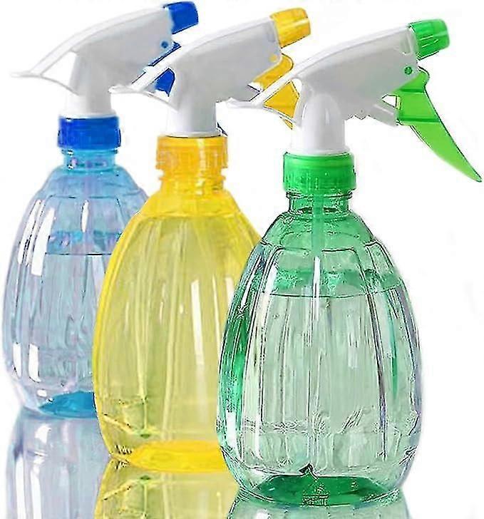 3 Pieces 500ML Spray Bottle Empty Refillable Bottles, Reusable Spray, Adjustable Spray Head with 2 Modes, Plastic Spray Bottles, for Gardening, House