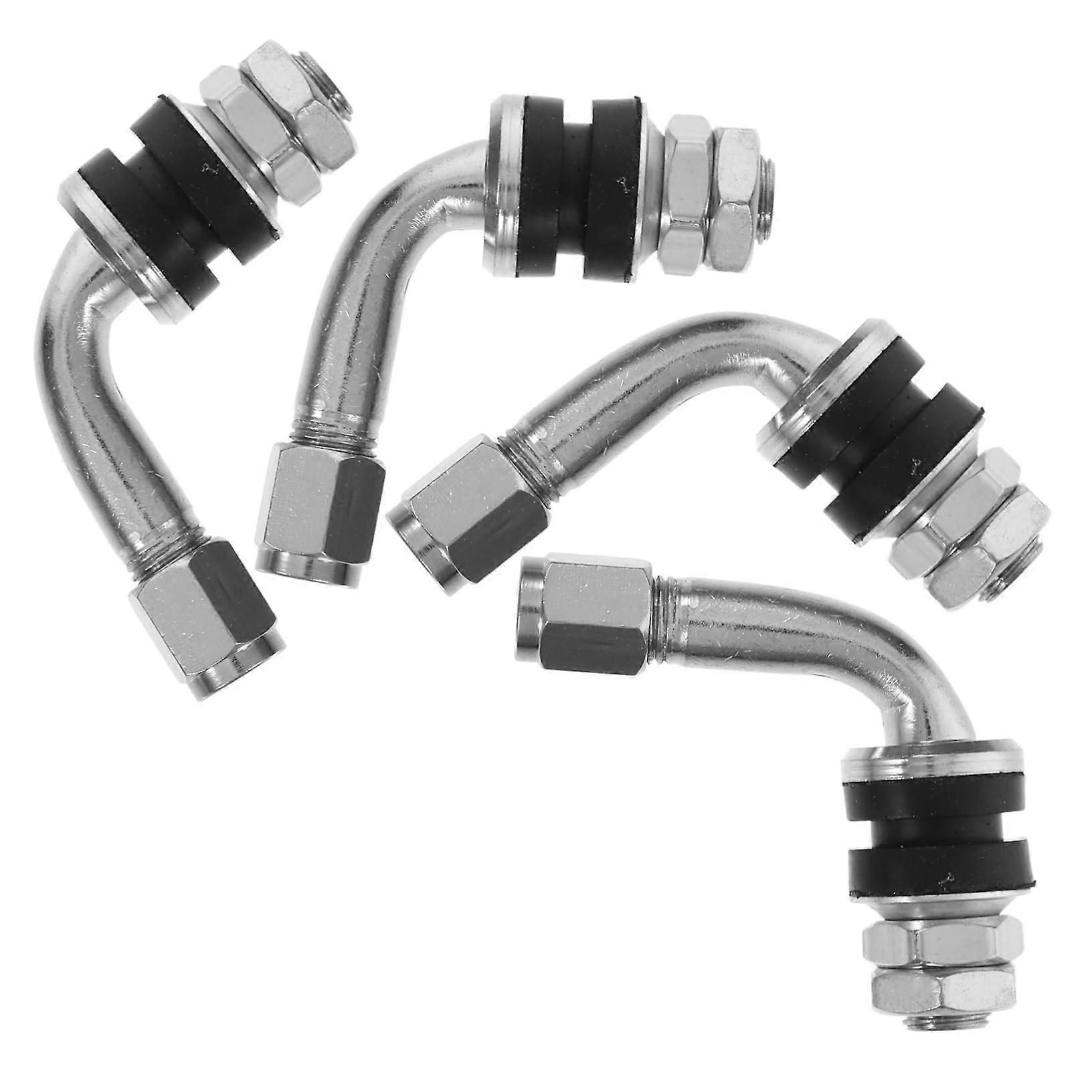 Valve Adapter for 4pcs Tire Valve Stem Extender 90 Degree Extension for Easy Inflation Ref: 6705