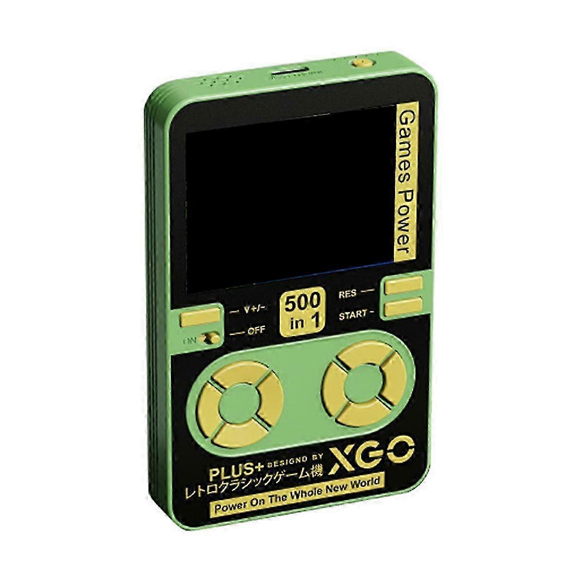 New & Green Mini Portable Game Console with Fast Charging Function - 2-in-1 Gameplay Design for Wireless & Wired Gaming Experience