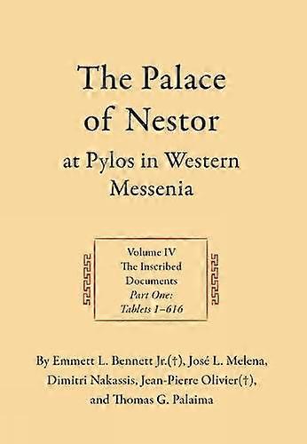 The Palace Of Nestor At Pylos In Western Messenia Volume Iv 2 Vols by Emmett L. Bennett Paperback Book