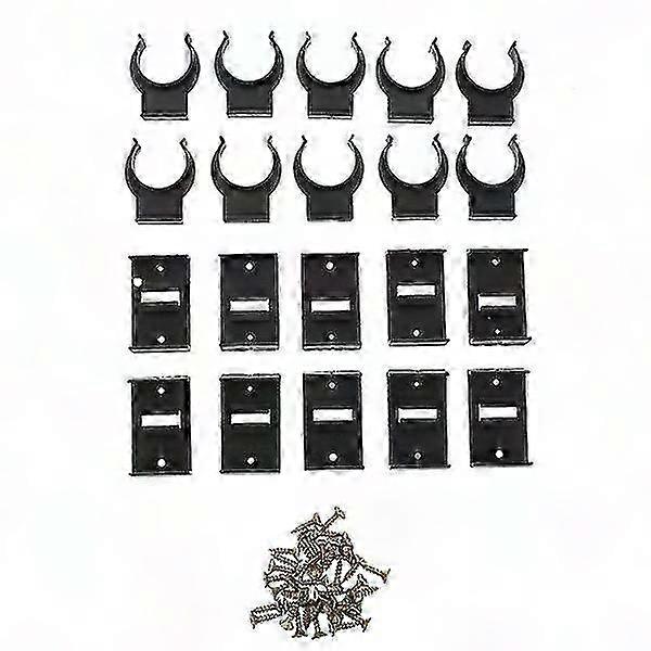 10 Sets Kitchen Kick Board Plinth Clips With Screws for Cabinet Installation