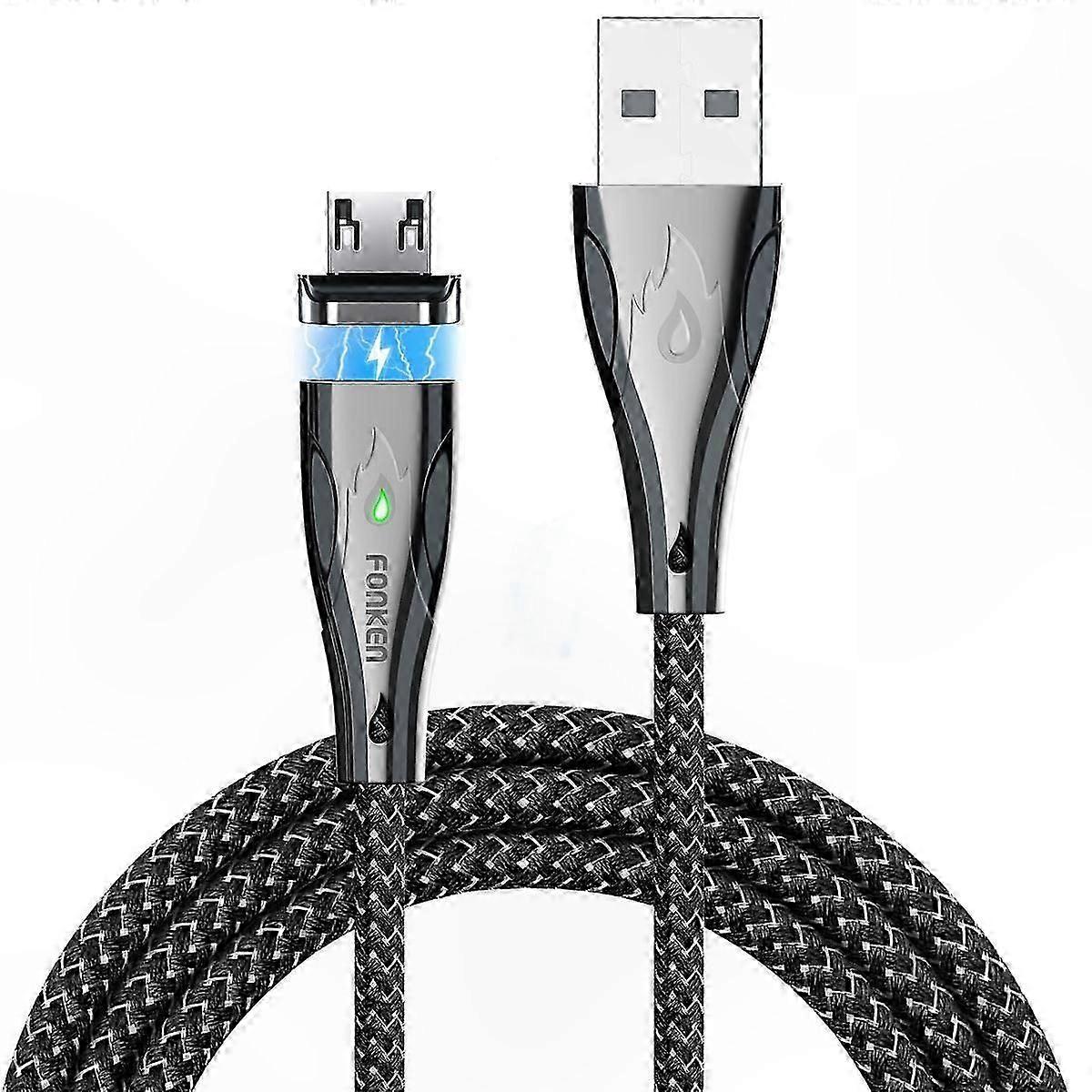Magnetic Micro-USB Cable for Super Fast Charging, 5A High-Speed Data Transfer Cord