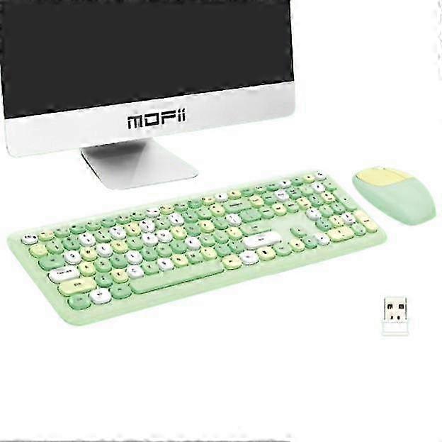 Combo clavier et souris sans fil avec touches colorées