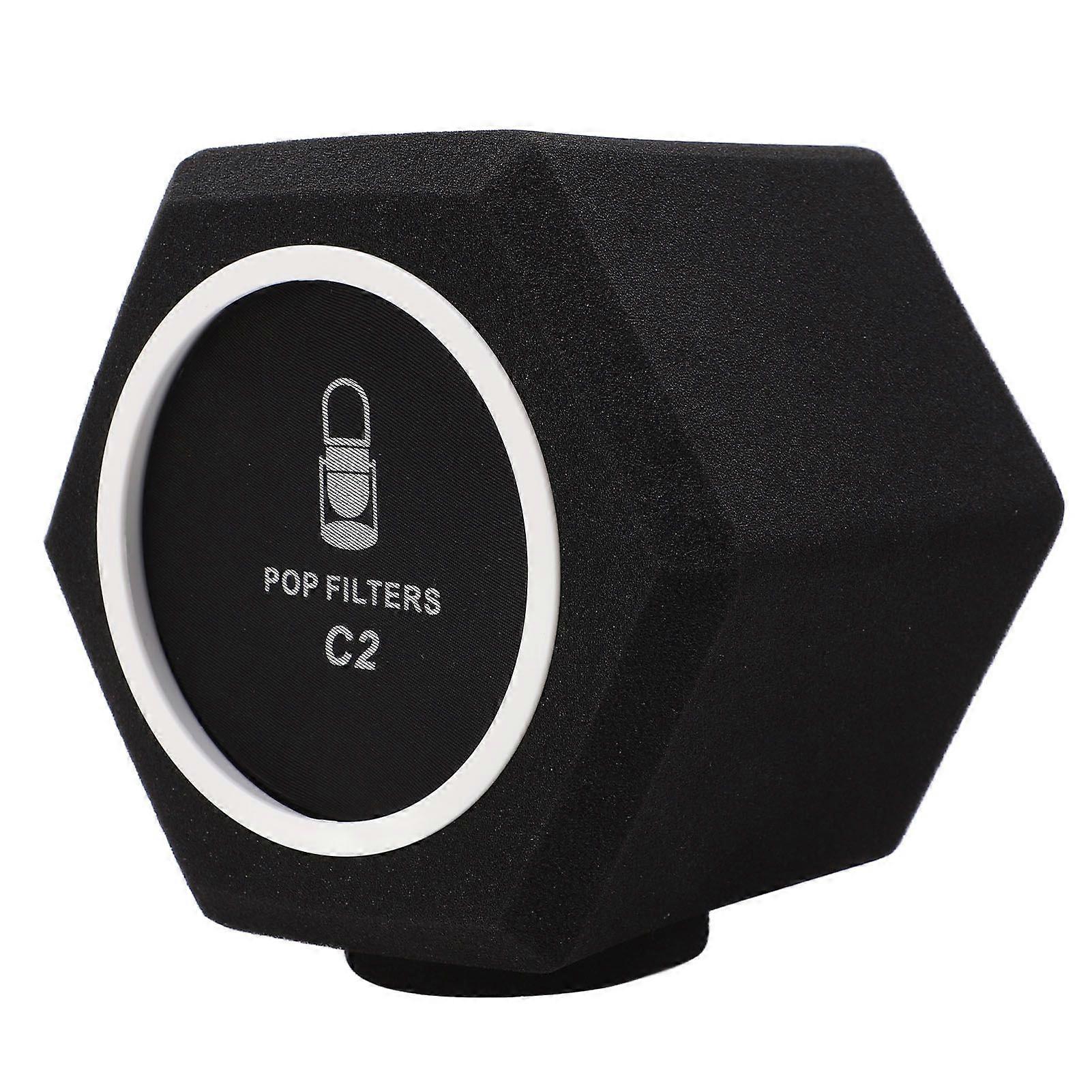 C2 Microphone Sponge Cover High Density Microphone Windscreen Professional Microphone Recording Isolation Booth