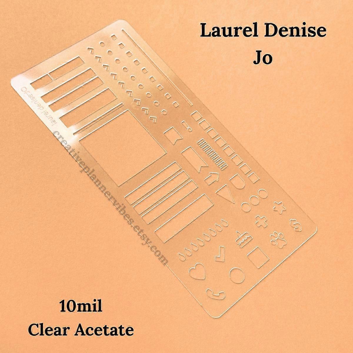 Handmade Flexible Record Template, Planner Stencils, Reusable, Drawing & Lettering Templates for Journaling, Calendar, Scrapbooking & DIY Craft Suppli