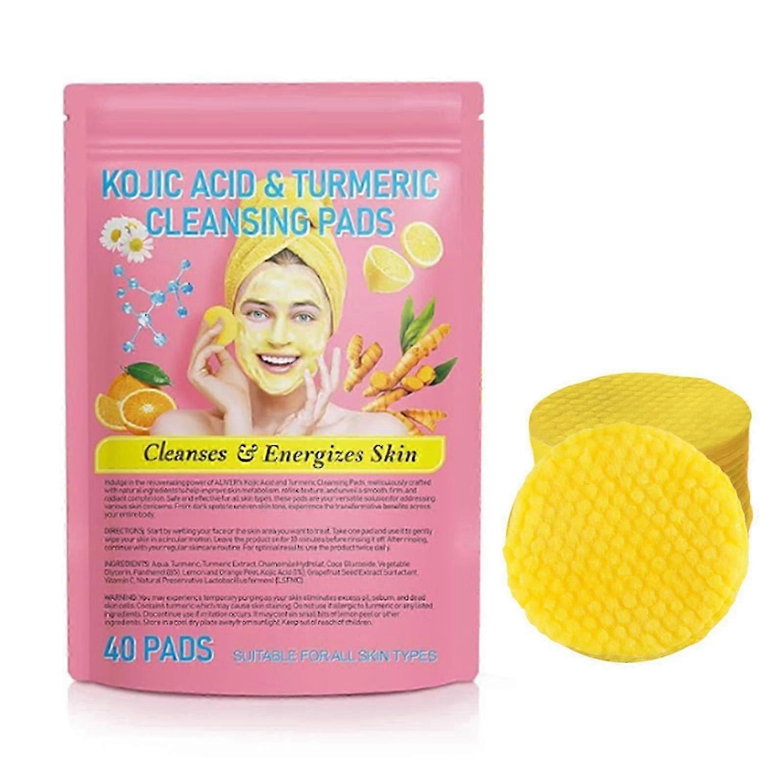 40-160τμχ Turmeric Kojic Exfoliating Pads Face Tool Περιποίηση Προσώπου