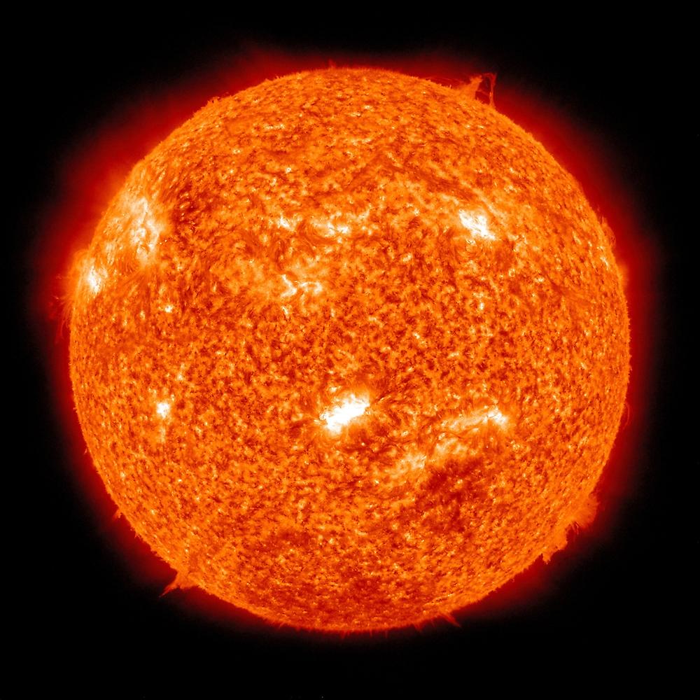Solar activity on the Sun. Poster