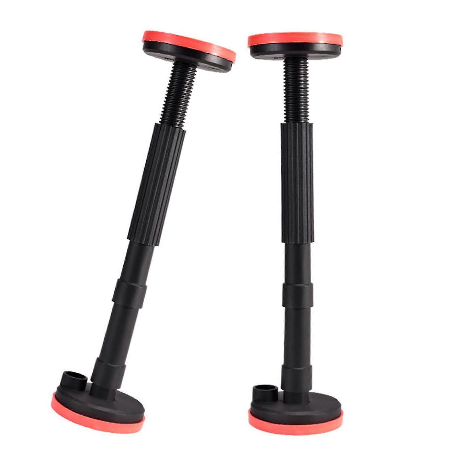 Telescopic Rod Nylon Cabinet Poles 2 Pcs Adjustable High Hardness Sink Bracket 18-45 Cm