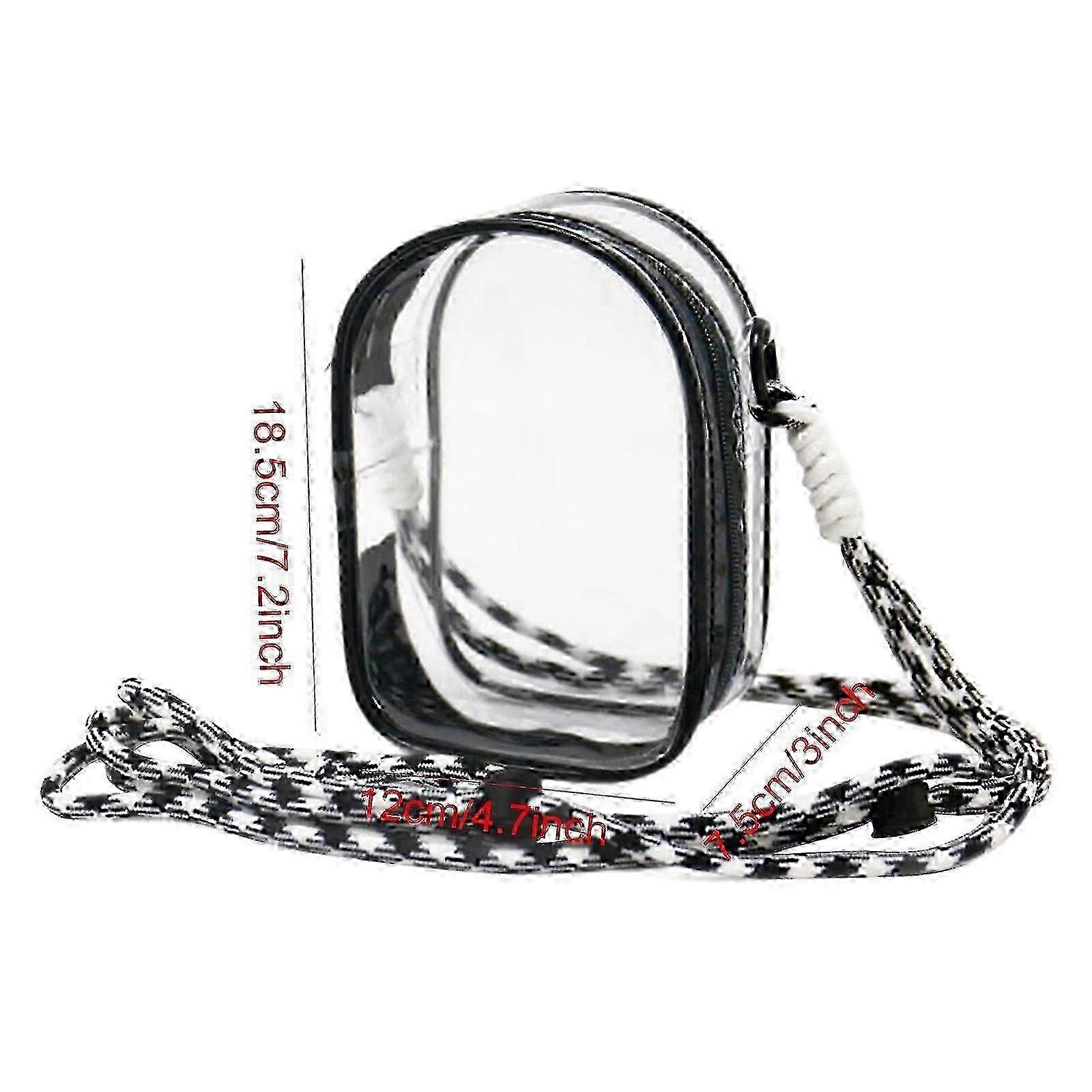 Portable Storage Pouch for Small Dolls with Clear View and Tethered Rope for Collectors
