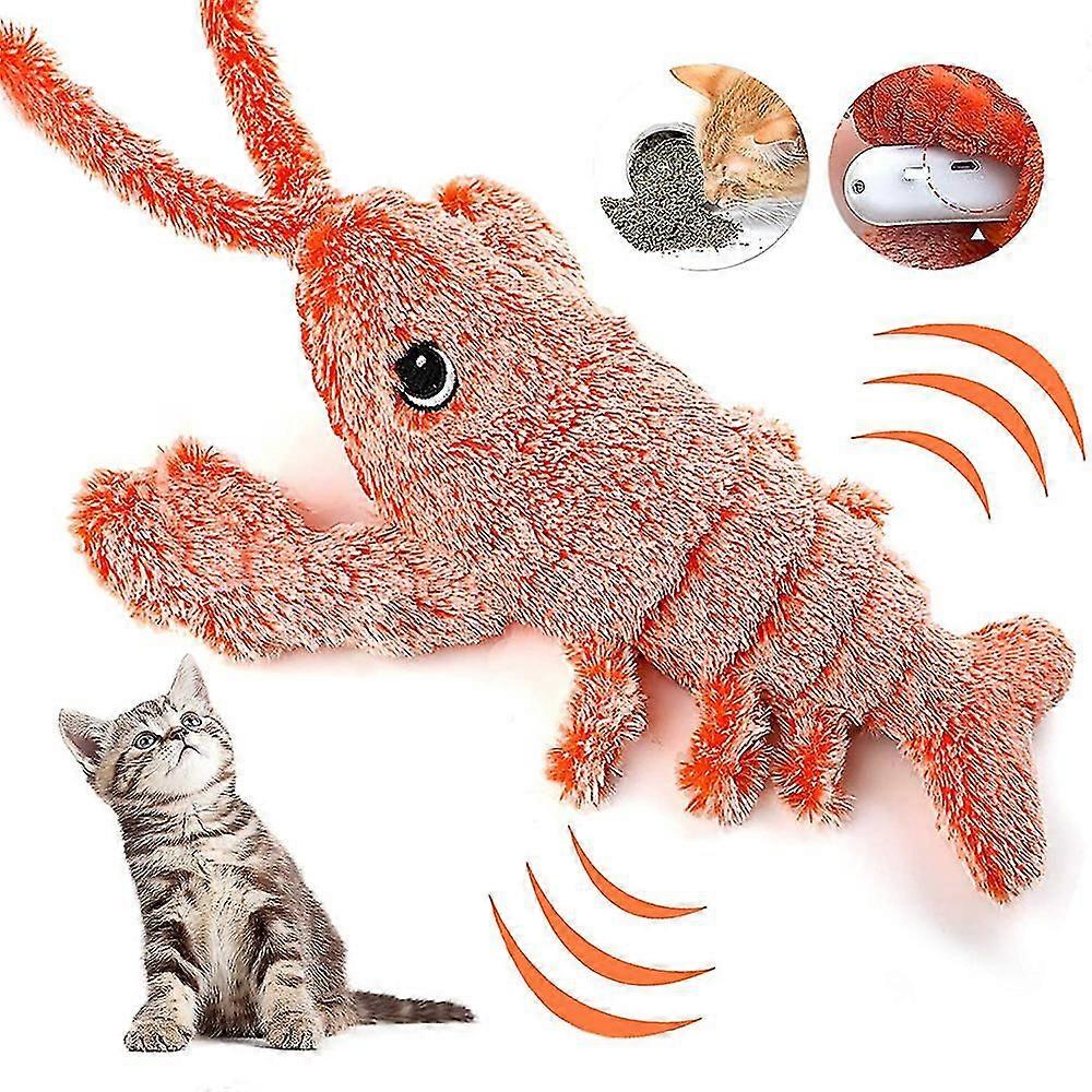Electric Flopping Lobster Cat Toy  Moving Cat Kicker Chew Fish Toy