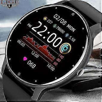 Men's Full Touch Screen Smart Watch Suitable for Sports and Fitness with IP67 Waterproof, Bluetooth Connectivity for Android and iOS, Packag