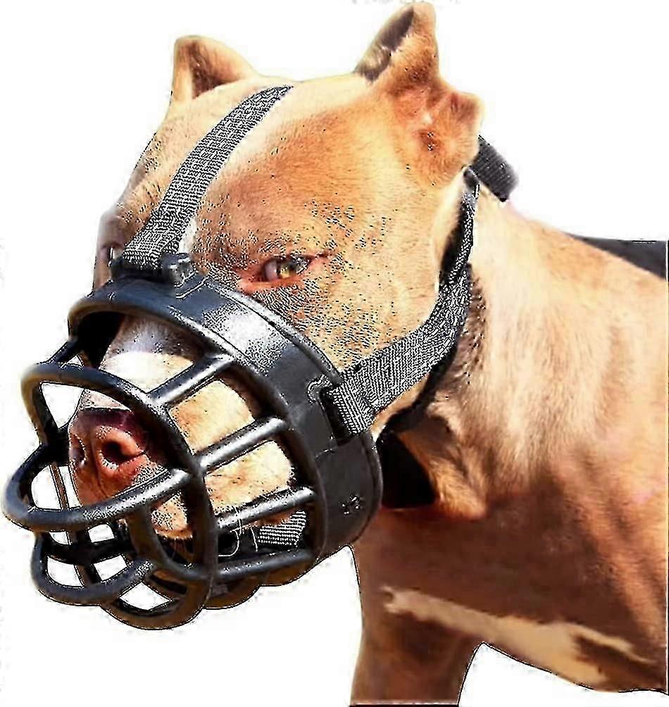 Soft Basket Dog Muzzle Secure Comfortable Fit, Bite & Chew Proof for Training Safety Grooming