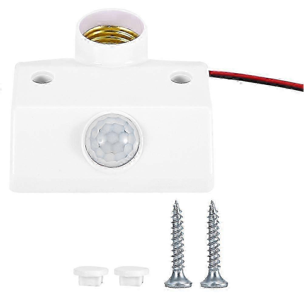 2025 Indoor Smart Lighting Solution, E26 E27 Screw Adapter with Motion Sensor Light Socket, for Garage, Corridor, Aisle, Entrance, Bathroom, Elevator