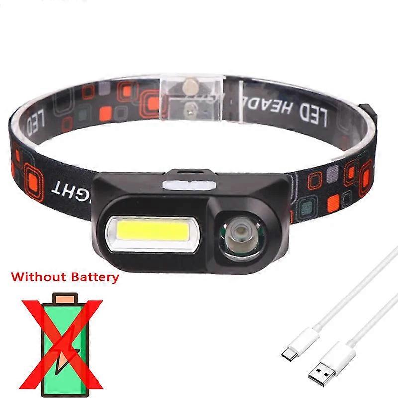 Mini Portable Rechargeable Led Headlamp, Waterproof Cob+xpe Headlight, Usb