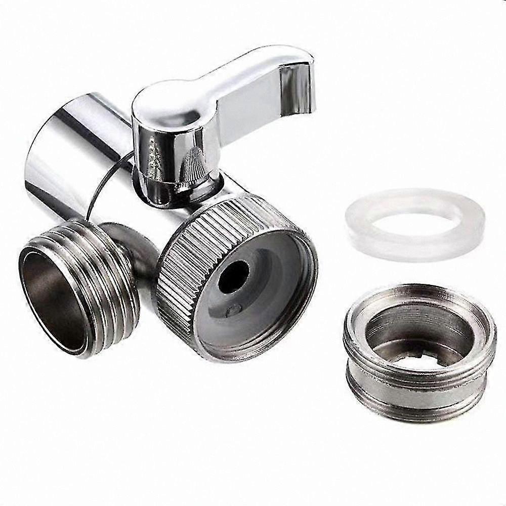 Kitchen Sink Faucet Adapter with Diverter Valve for Shower and Bidet Connection Accessory
