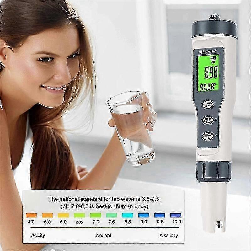 Digital 3-in-1 Water Tester for pH, TDS, and Temperature Monitoring