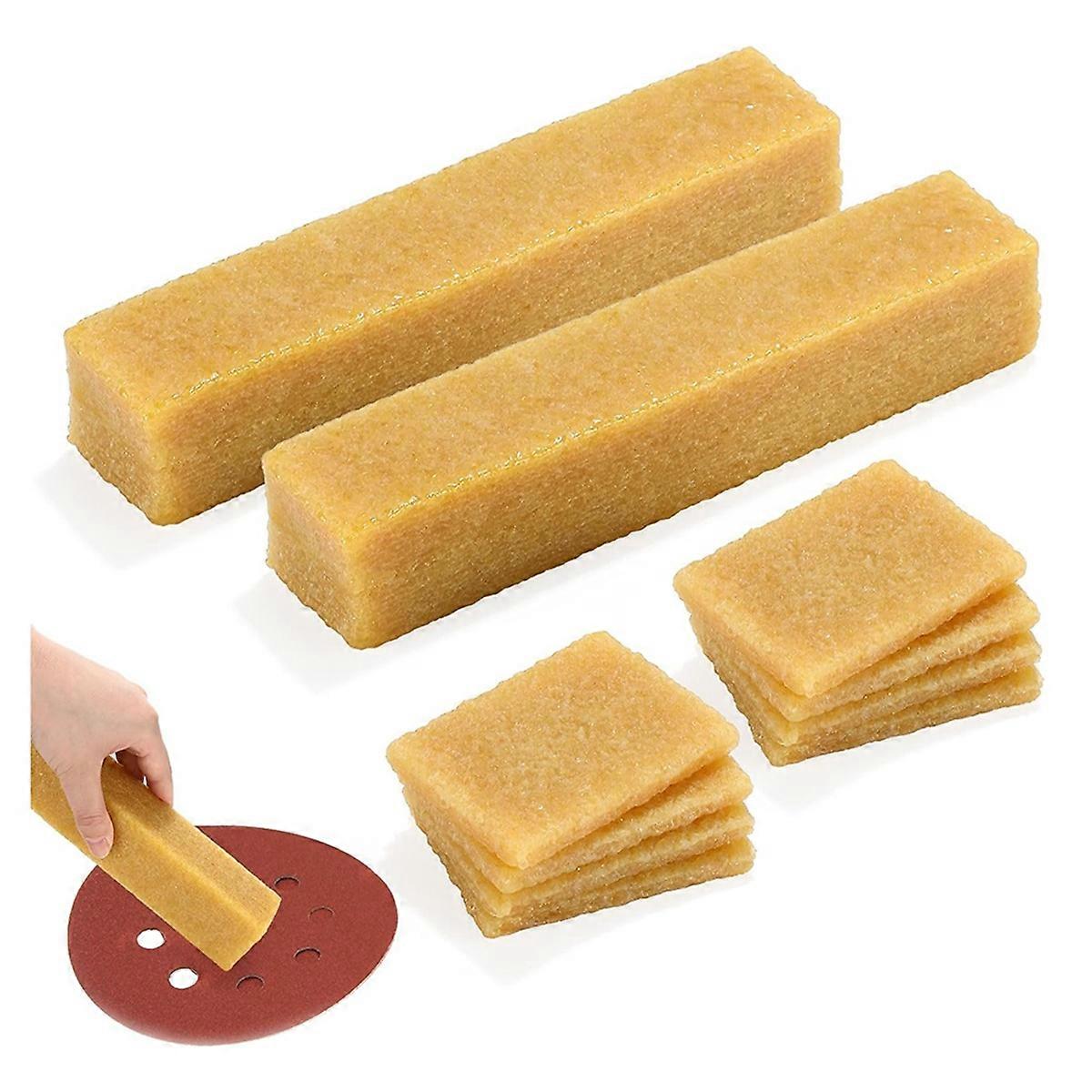 2 Pack Abrasive Cleaning Stick with 8 Pk Rubber Eraser Stick for Sanding Belt Discs for Woodworking Skateboard Shoes