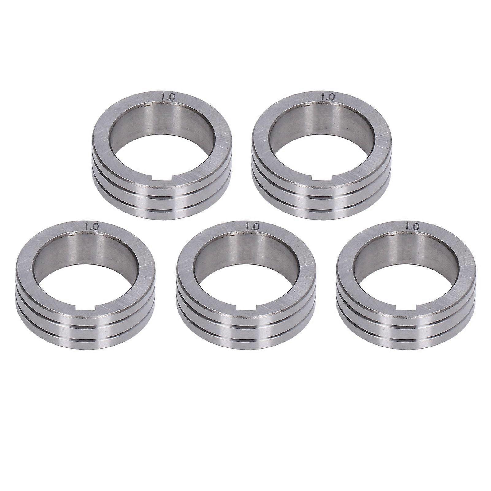 5Pcs Welder Wire Feed Roller 0.81.0mm Groove Feeding Guide Wheel for BINZEL Welding Machine