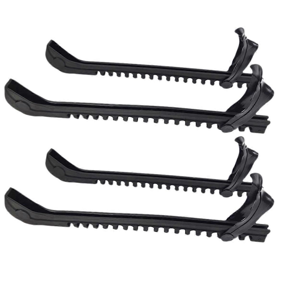 2 Pair Ice Skate Blade Protectors,Universal Ice Skate Blade Cover Hockey Skate Guards with Adjustabl