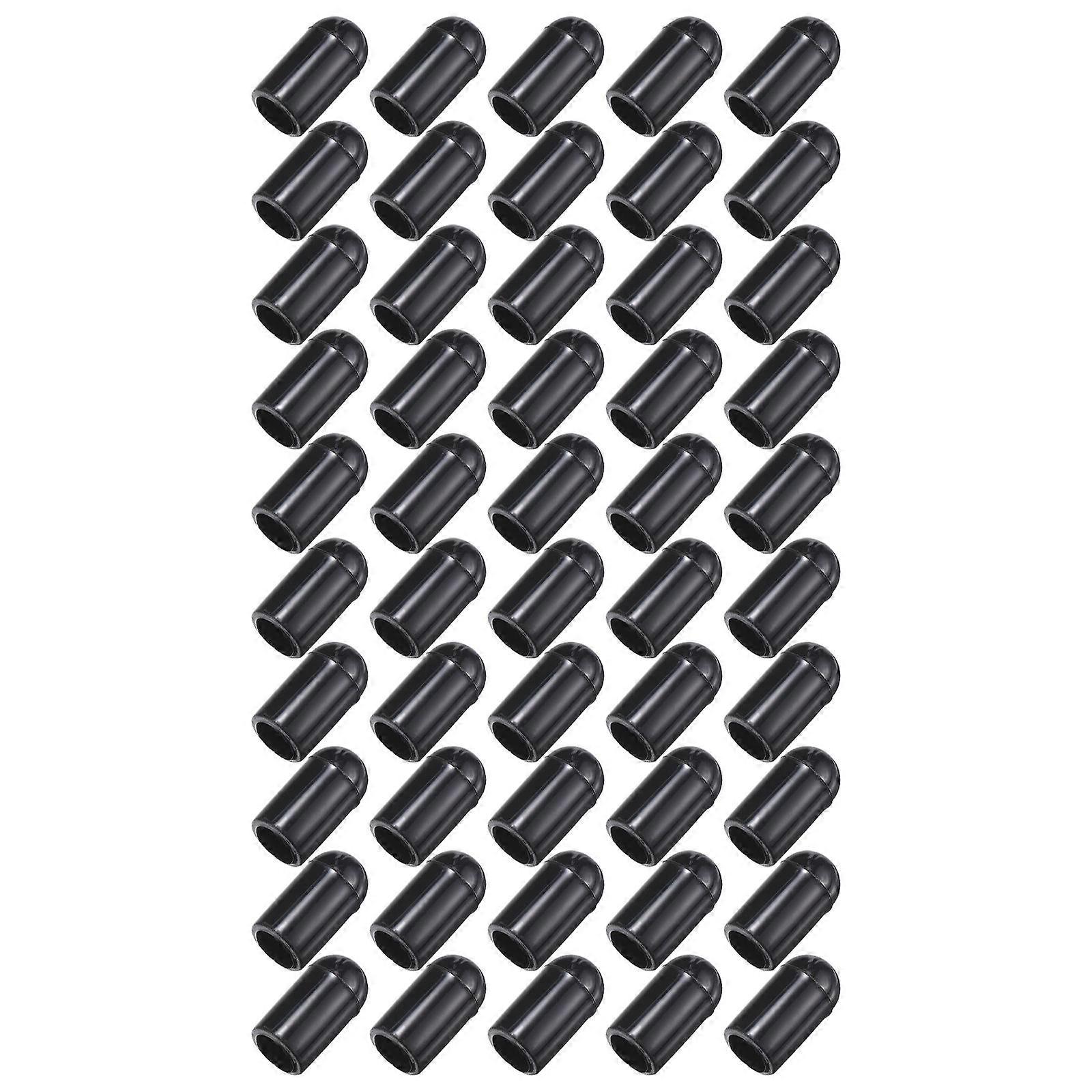 Round Black Pvc Dishwasher Prong Rack Cover for Daily Usage Prevents Rust Stains 100Pcs