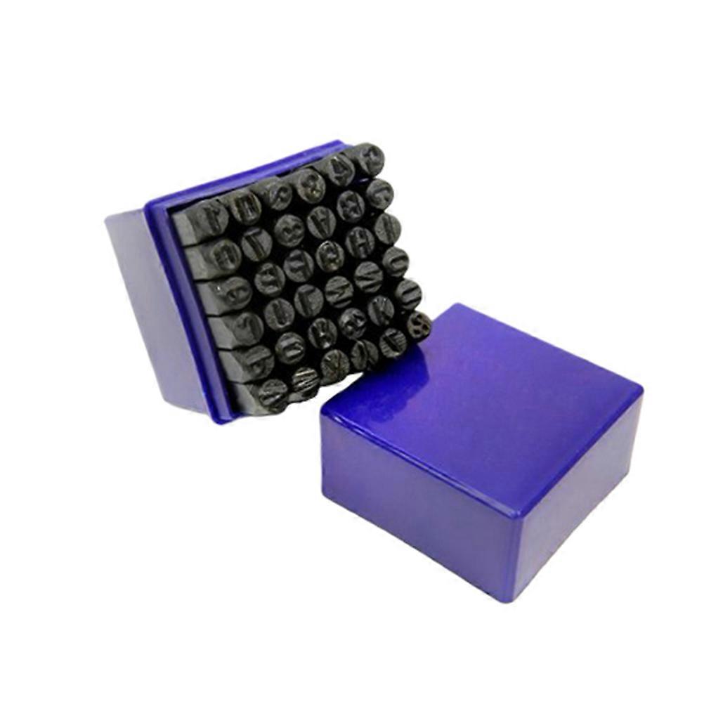 Carbon Steel Number Punch Set 36 Set Jewelry Markings Assorted Color For Craftsmen Intricate Designs