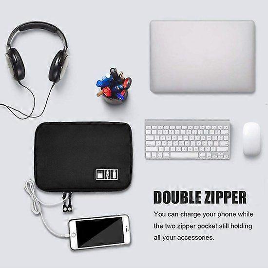 Cable Bag Electronics Accessories - Universal Travel Organizer - Stores Charging