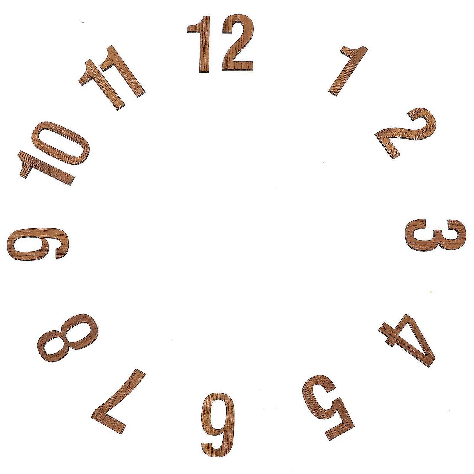 12pcs Wall Clock Numerals Clock Replacement Arabic Number Clock Accessories