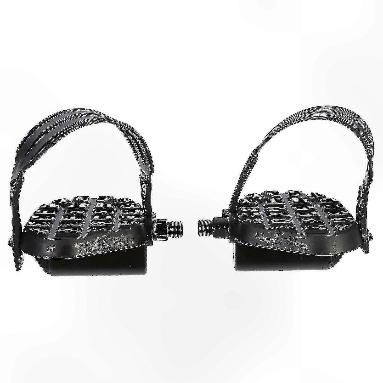 Durable Plastic Pedals for Exercise Bikes - Ideal for Gym and Home Use