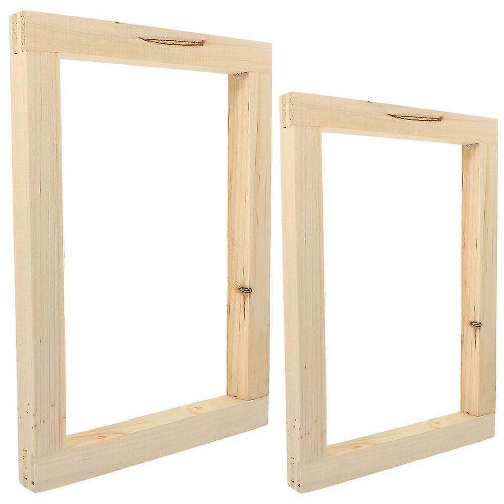 Wooden Screen Printing Frame Professional Screen Printing Frame for Decoration 4Pcs