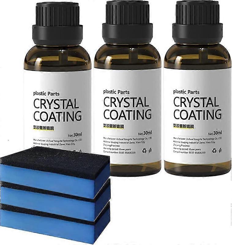 Plastic Parts Crystal Coating, Easy To Use Car Refresher, Great Gloss Protection