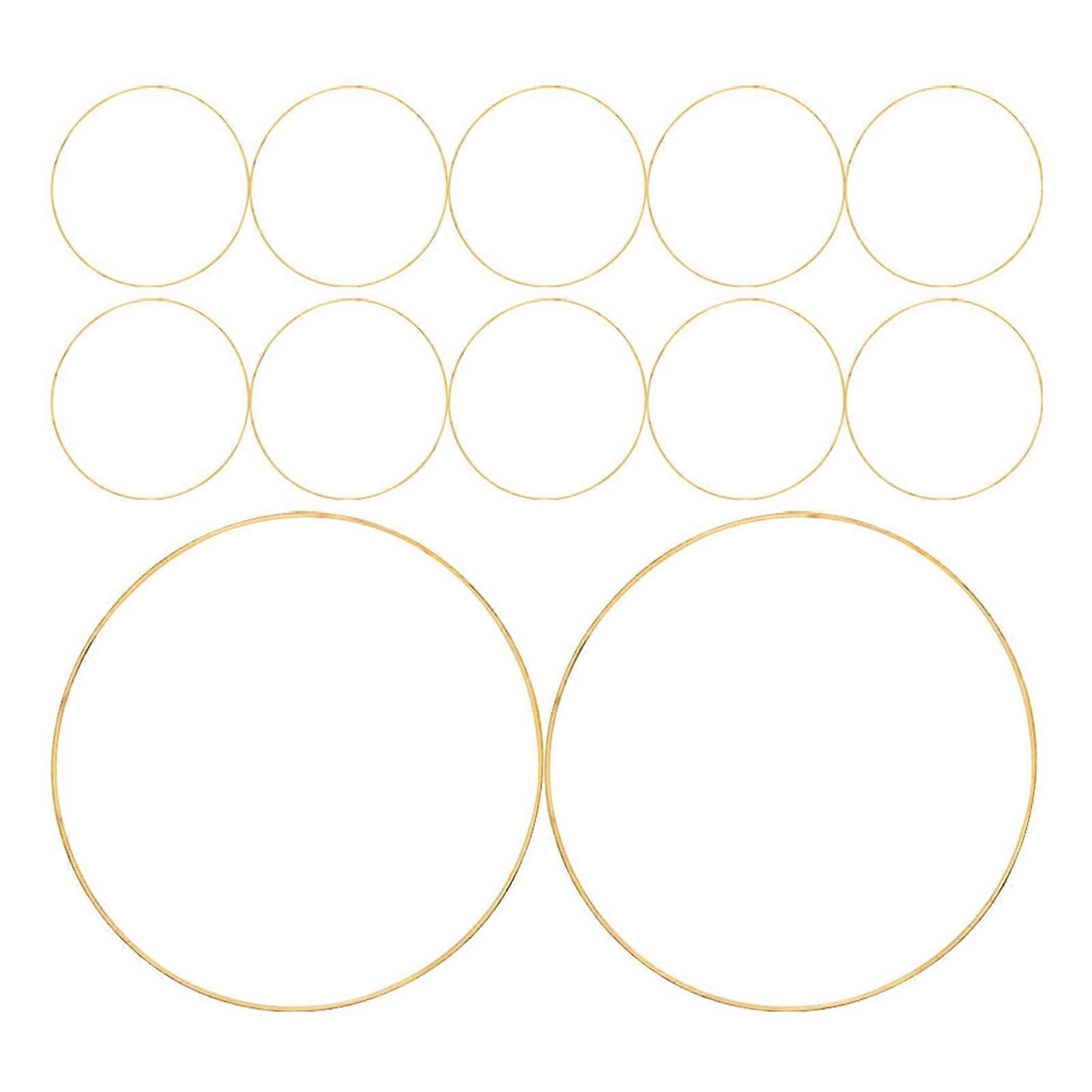 Metal Crafting Ring Dream Catcher Ring for DIY Crafts 24Pcs Set