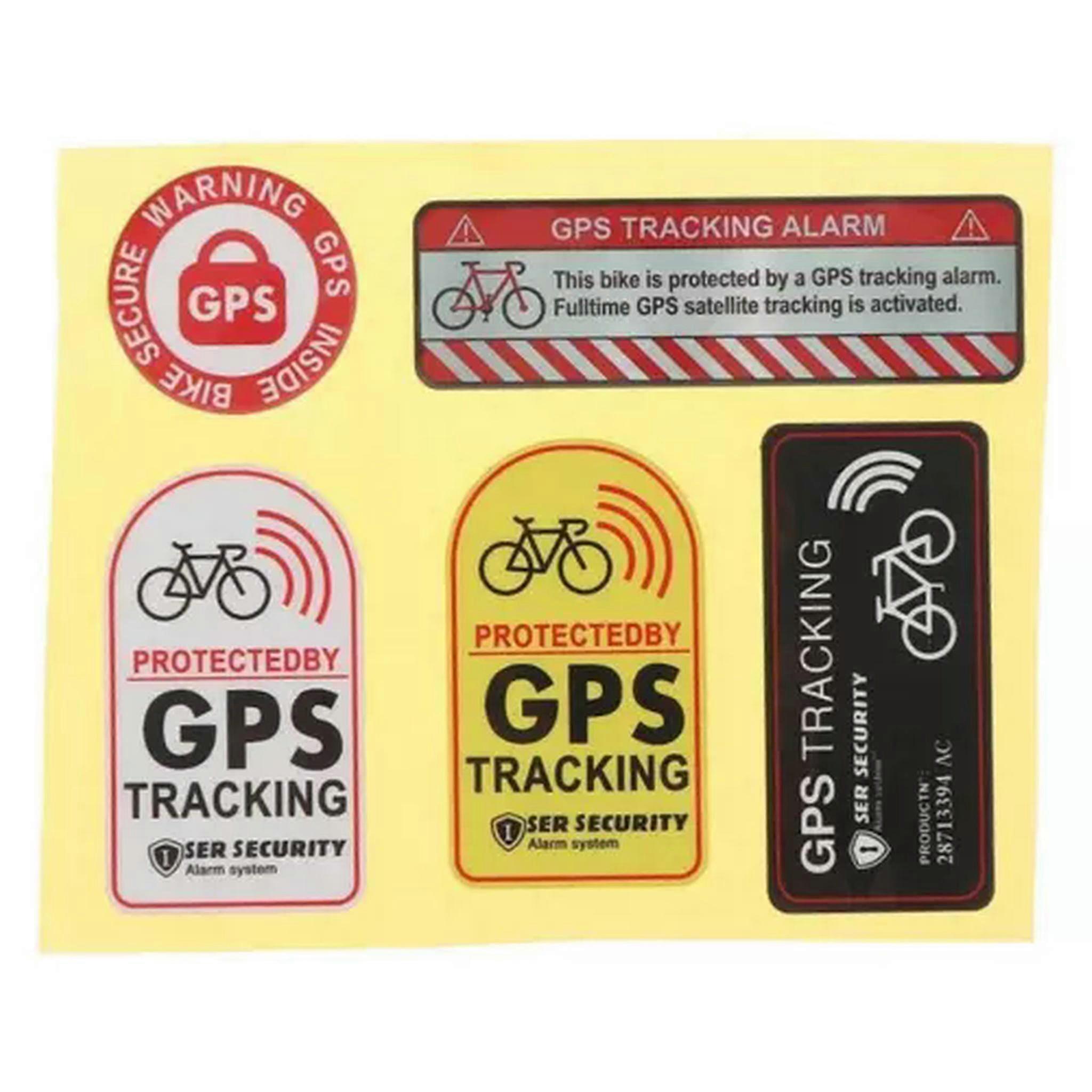 TUMALL WARNING GPS Tracking System Active Sticker Sign Security Car Window-F-1set