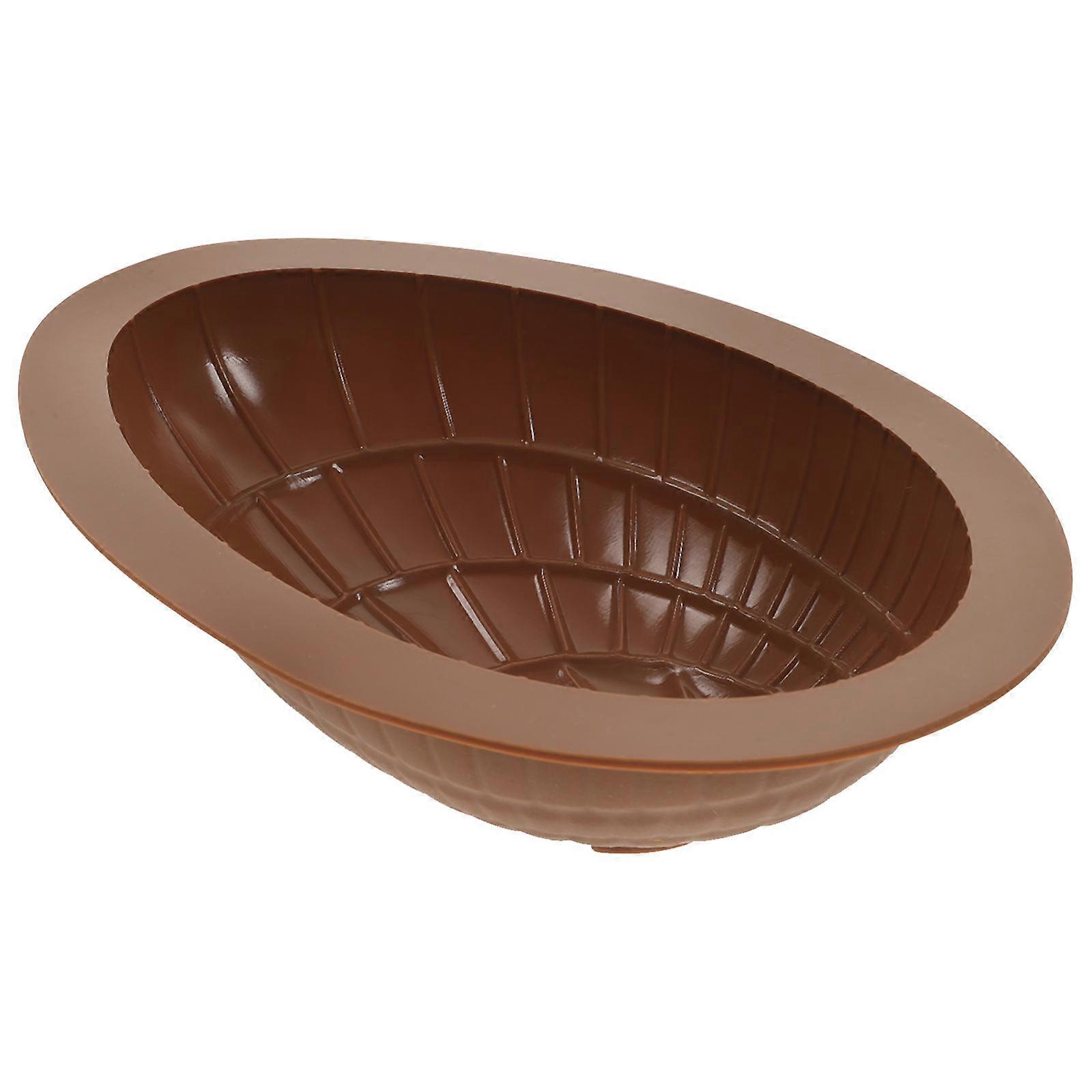 Silicone Egg Shape Molds Easter Egg Chocolate Mold For Dessert Making 3D Easter Egg Shape 7.07X4.72X1.97in 1Pcs