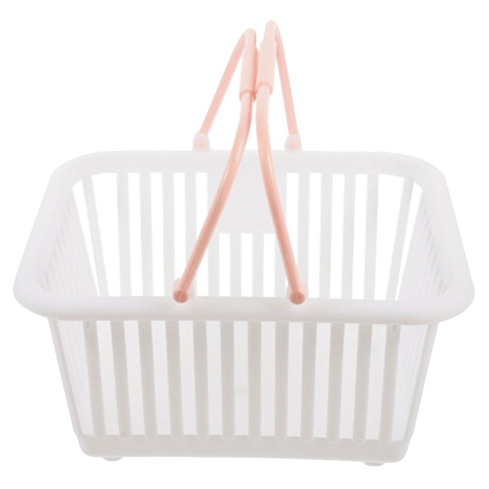 Small Plastic Basket with Handles for Kitchen Use Plastic Storage Basket 3Pcs