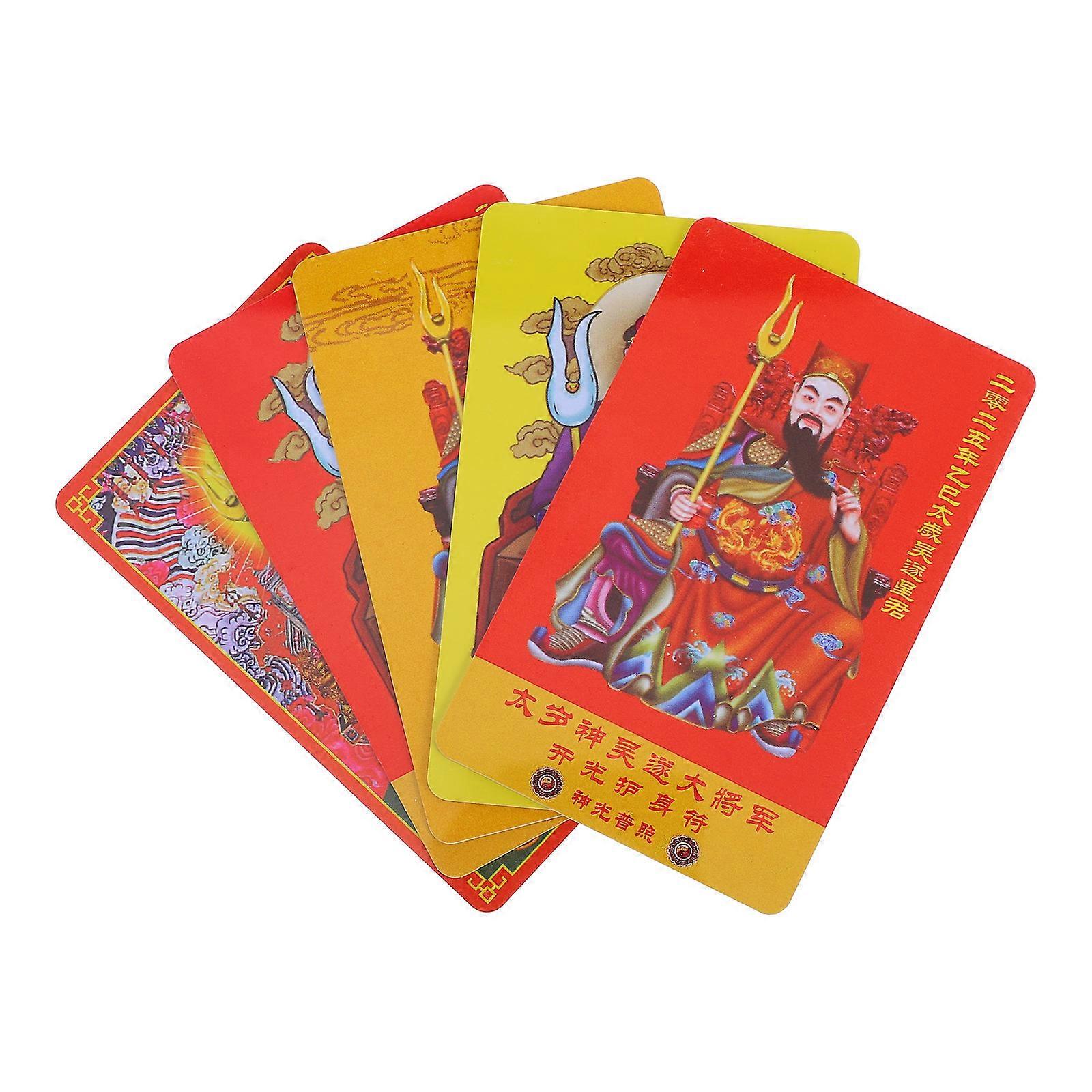 Chinese Zodiac Amulet Tai Sui Card for Luck 10Pcs Year of The Snake Set