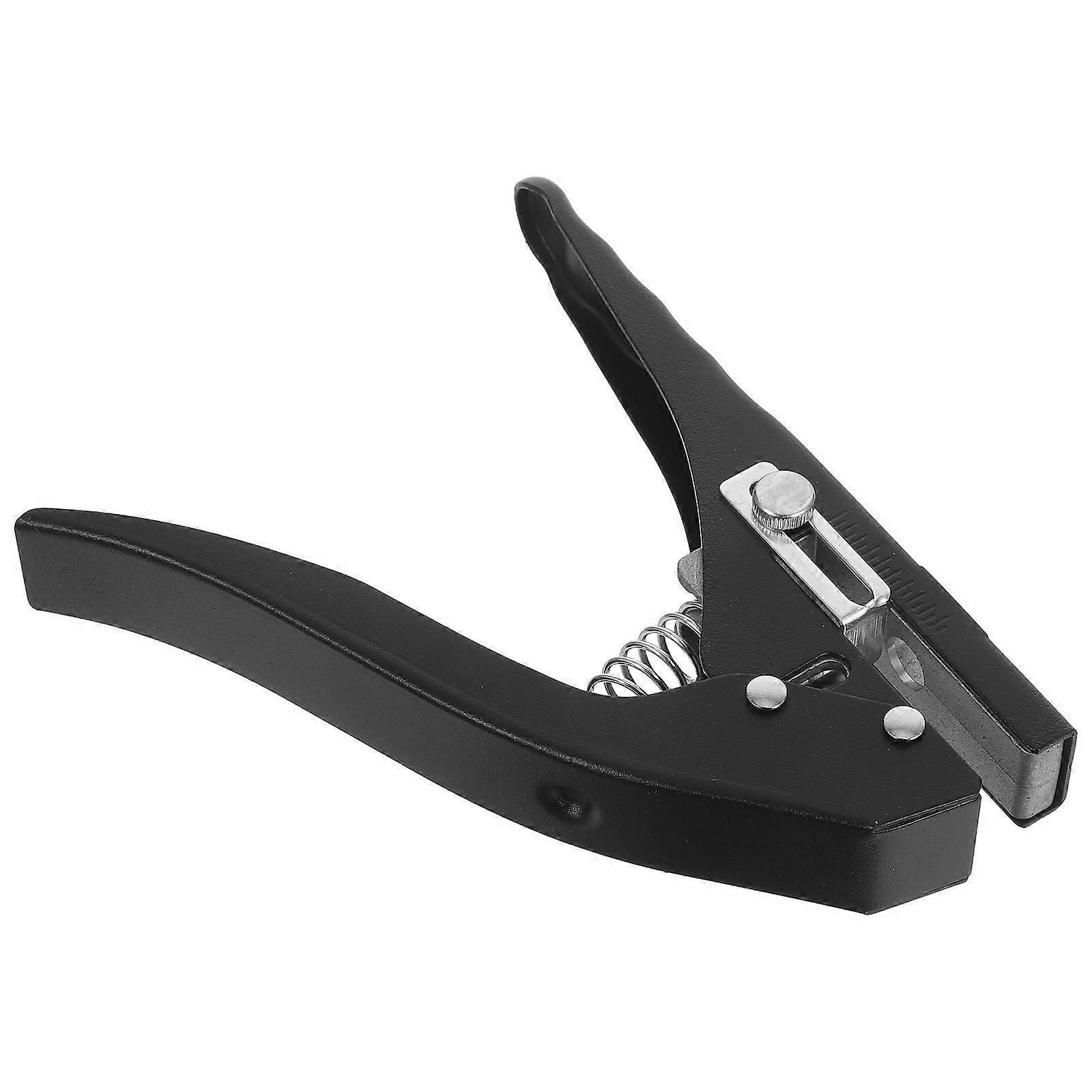 Manual Puncher for Craft Use of Paper Cards and Cardboard with Ergonomic Grip and Black Metal Construction in 1Set