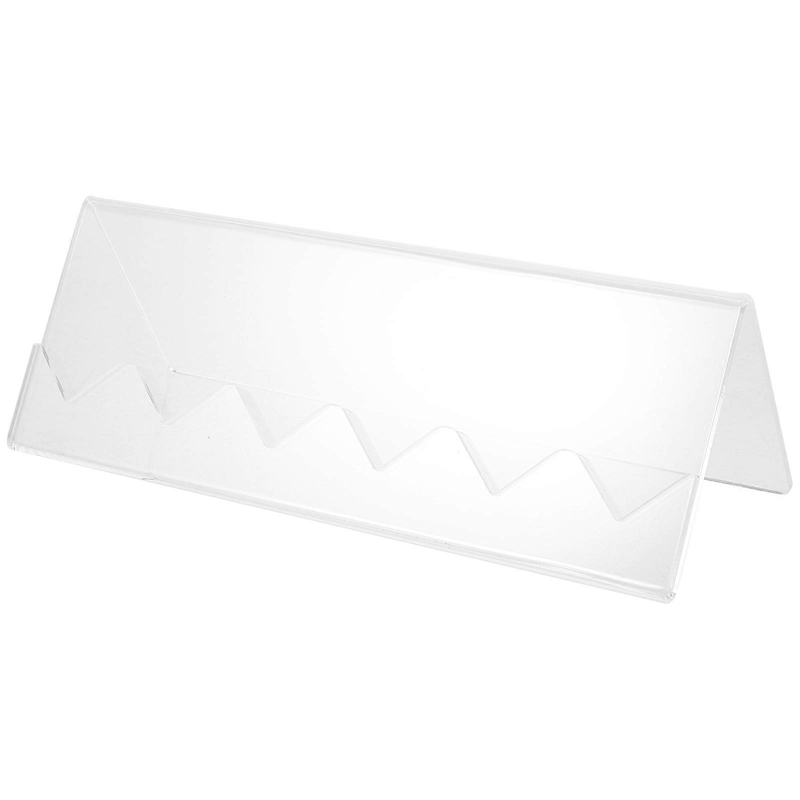 Transparent Acrylic Coin Display Rack Desktop Coin Storage Stand for 5Pcs