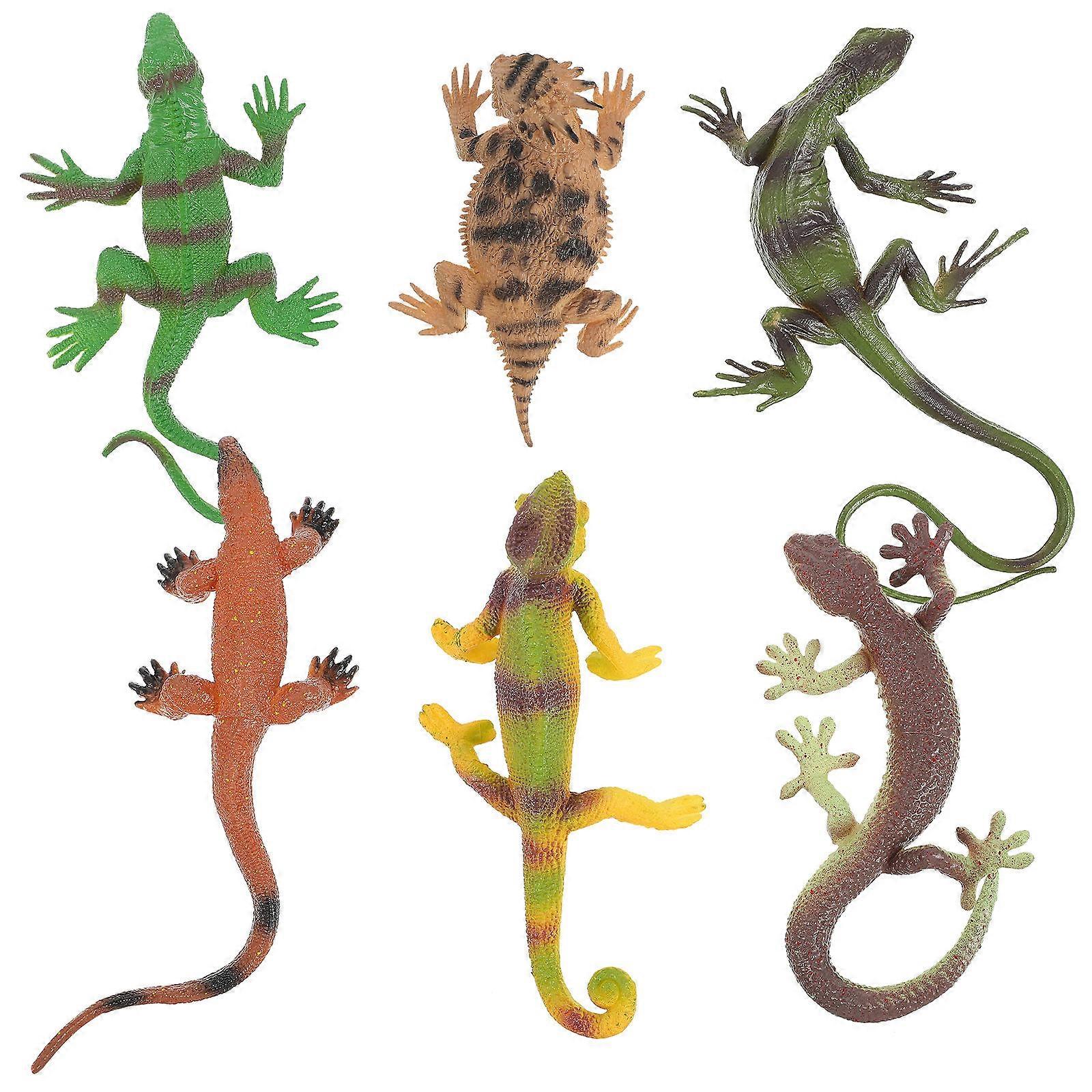 Reptile Model Lizard Toys for Kids Use 24Pcs Assorted Colors